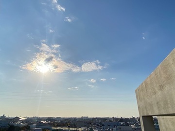 環境科学調査センターから撮影した空の写真