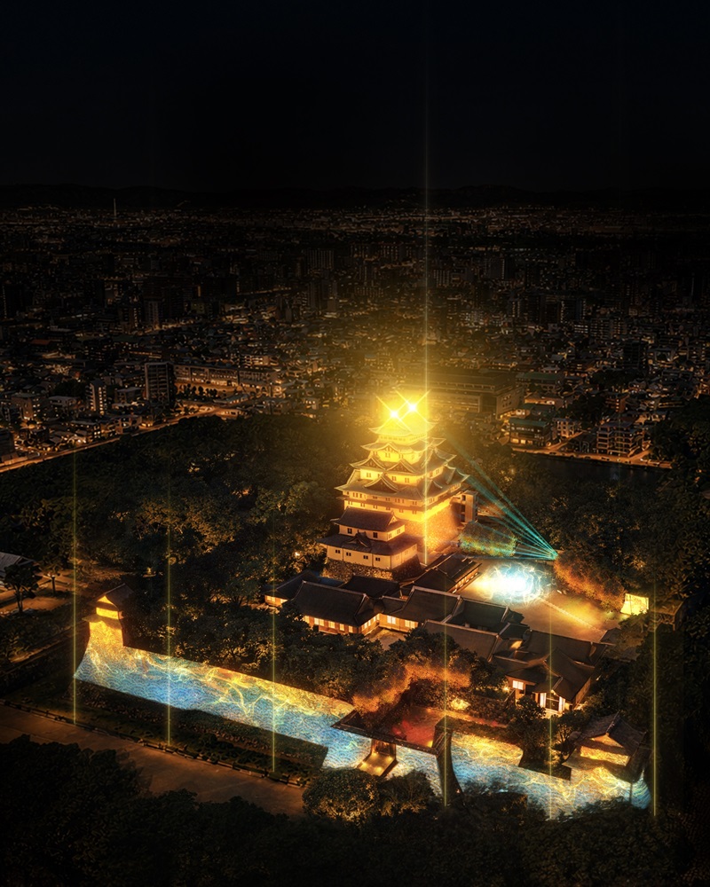 夜間ライトアップ「Be Gold」予告ビジュアル