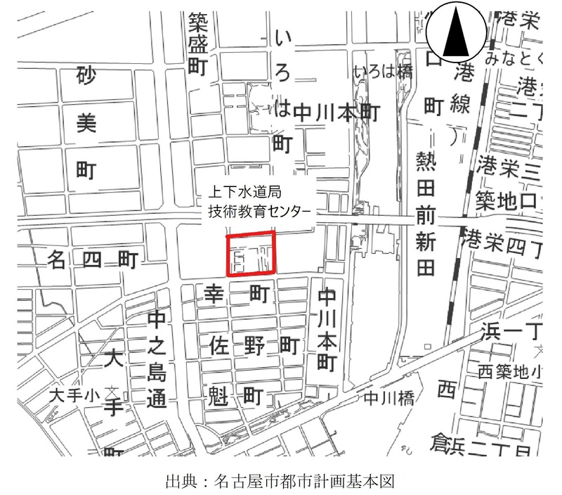 技術教育センターの位置図