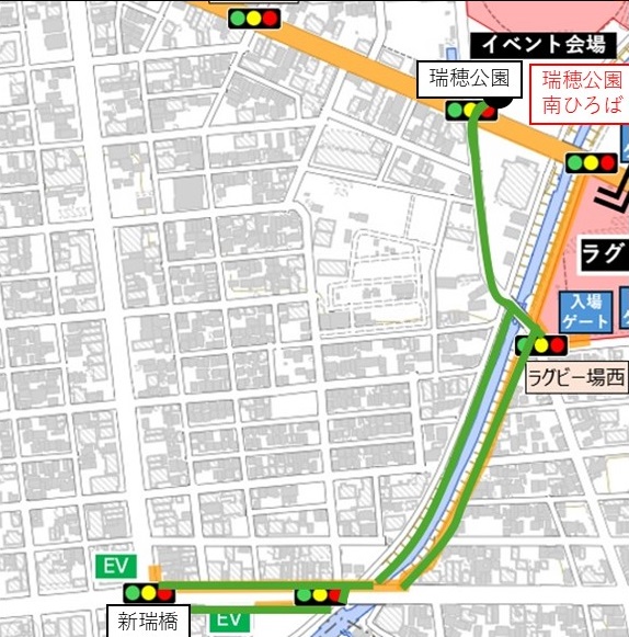 クリーン活動のルートを提示しています。