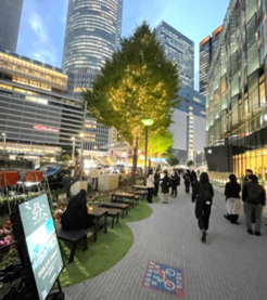 2025年に実施した社会実験の写真