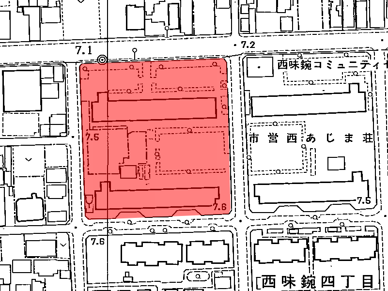 市営  西あじま荘(北)