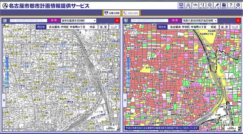 地震災害危険度評価図