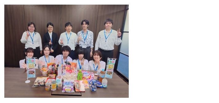 集まった食品の写真です。