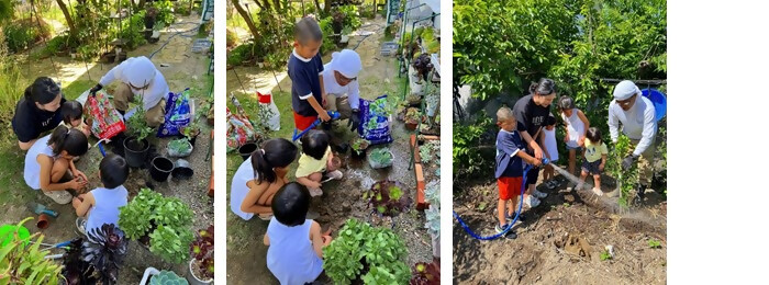 植樹の写真（大勝建設株式会社）