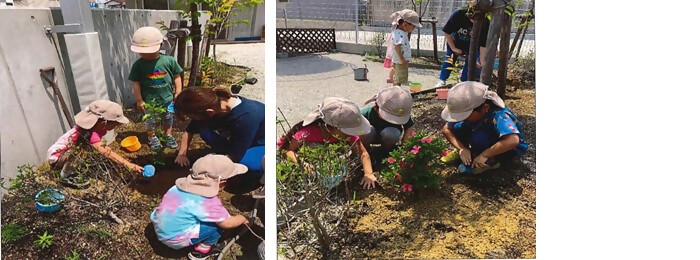 植樹の写真（LIFESCHOOL鳴海駅前）