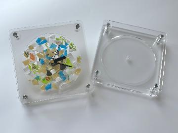 アップサイクル時計のサンプル
