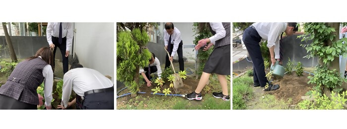 植樹の写真（リサイクルテック・ジャパン株式会社）