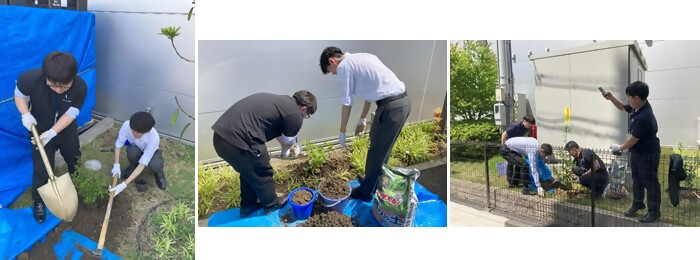 植樹の写真（株式会社イシダテクノ）