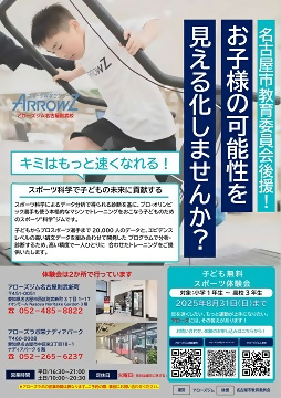 子ども無料スポーツ体験会のチラシ