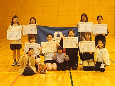 女子の部の入賞者
