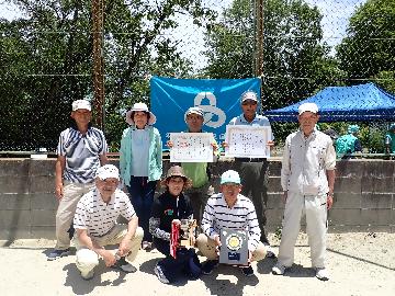 優勝チームの写真