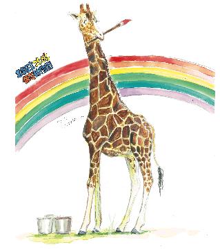 キリンのイラストです。