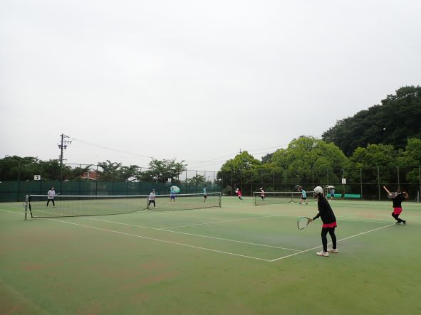 試合中の写真