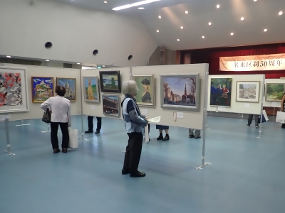 区民美術展の様子