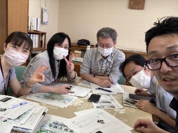 区長へのレクチャー中の様子です。