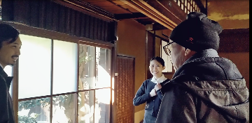 映画製作の様子です。竹田家にて。