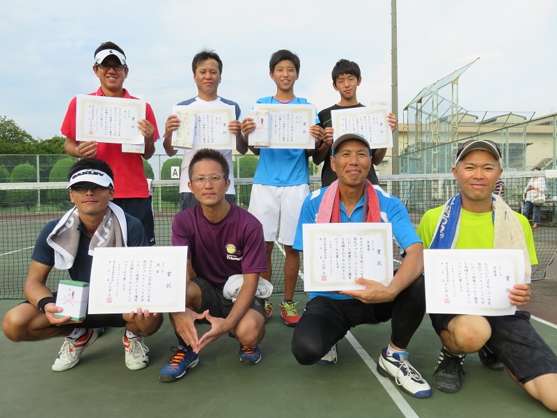 男子の部、入賞者の皆さんの画像