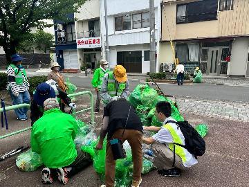 ごみの分別の様子