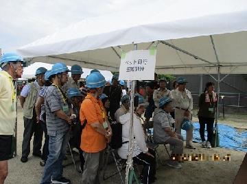 ペット同行避難訓練の写真