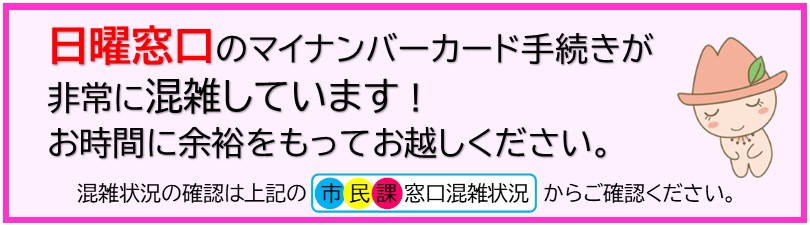 市民課（日曜窓口）