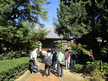 訪問した説明ポイント（大永寺）の写真