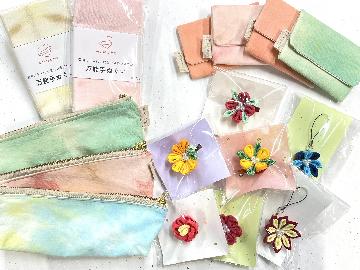 あいのかたちで作成した染物加工品