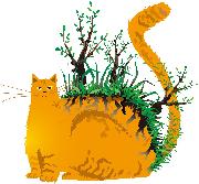 おから猫のイオラスト