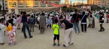 松原学区夏祭り盆踊り大会の様子です。