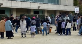 炊き出し等の講習会と餅つき大会の様子です。