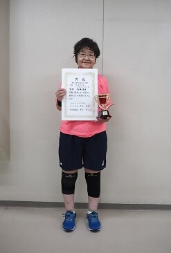 60歳以上女子の部の優勝者