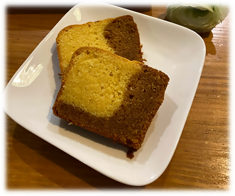 味噌コーンパウンドケーキ写真