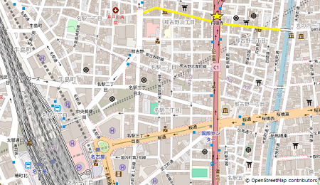 円頓寺商店街アクセスマップ
