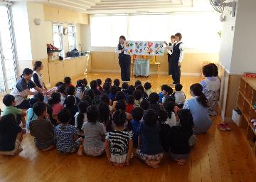 交通安全教室の様子の画像