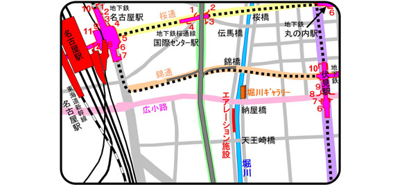 エアレーション施設位置図