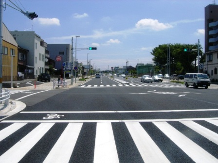 都市計画道路の整備事例の写真