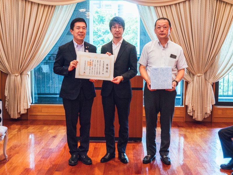 市長表彰の写真