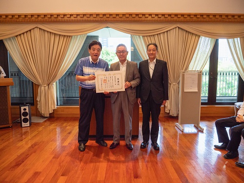 市長表彰の写真