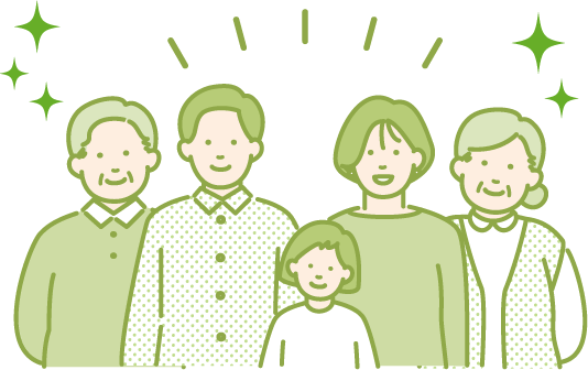家族のイラスト