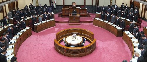 議員総会の様子の写真です