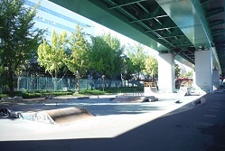 若宮大通公園のスケート広場の画像