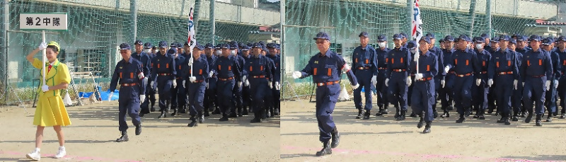 第2中隊行進の様子