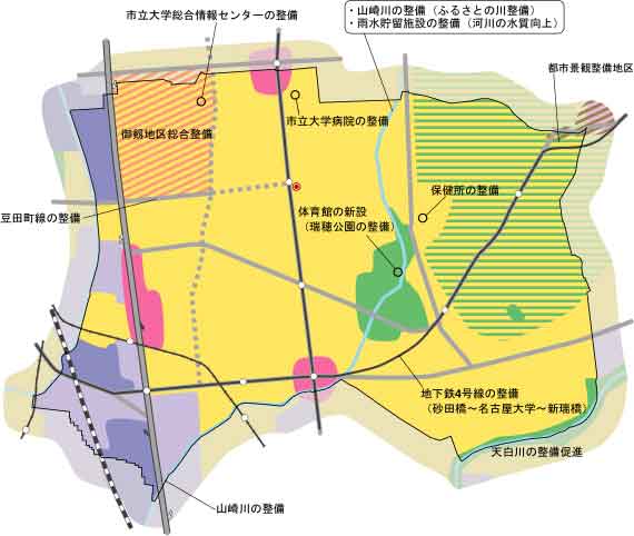 ○愛知県＝瑞穂区「名古屋市都市計画基本図 新瑞橋」名古屋市発行