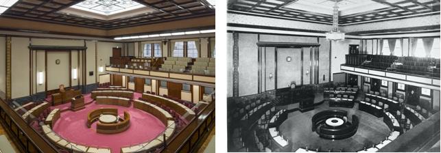 議場の写真