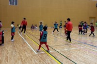 名古屋オーシャンズによる「小学生ふれあいフットサル教室」の様子