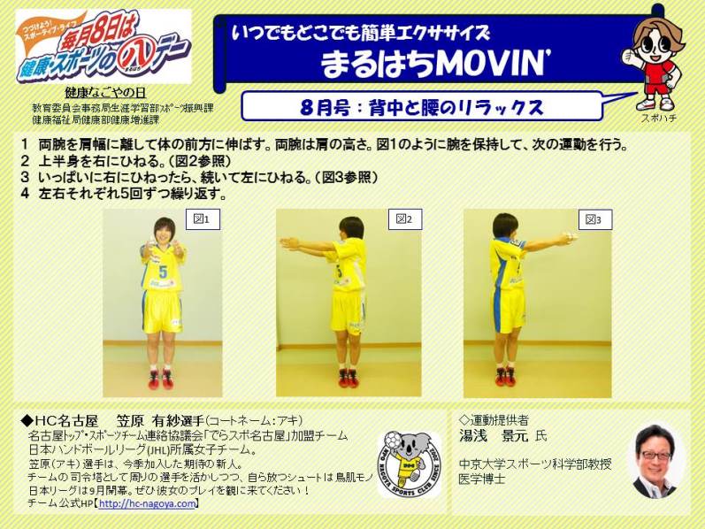 背中と腰のリラックス（2016年8月）の画像