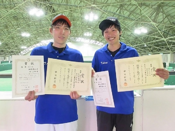 ダブルス男子の部　優勝ペアの写真