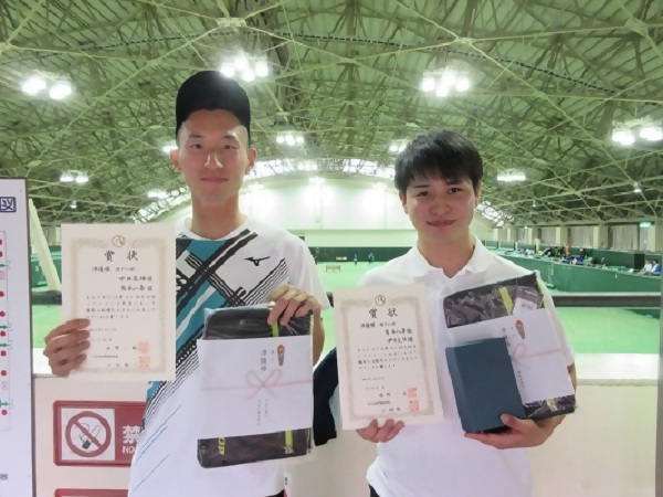 ダブルス男子の部　準優勝ペアの写真