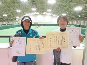 女子優勝の選手