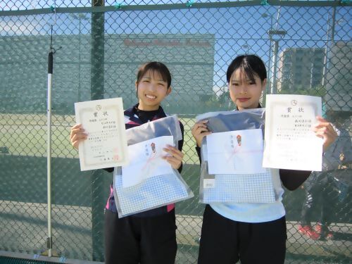 女子準優勝の選手